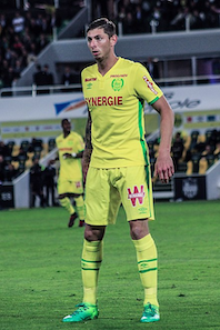 Emiliano Sala playing for Nantes in 2017