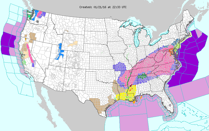 US severe weather example